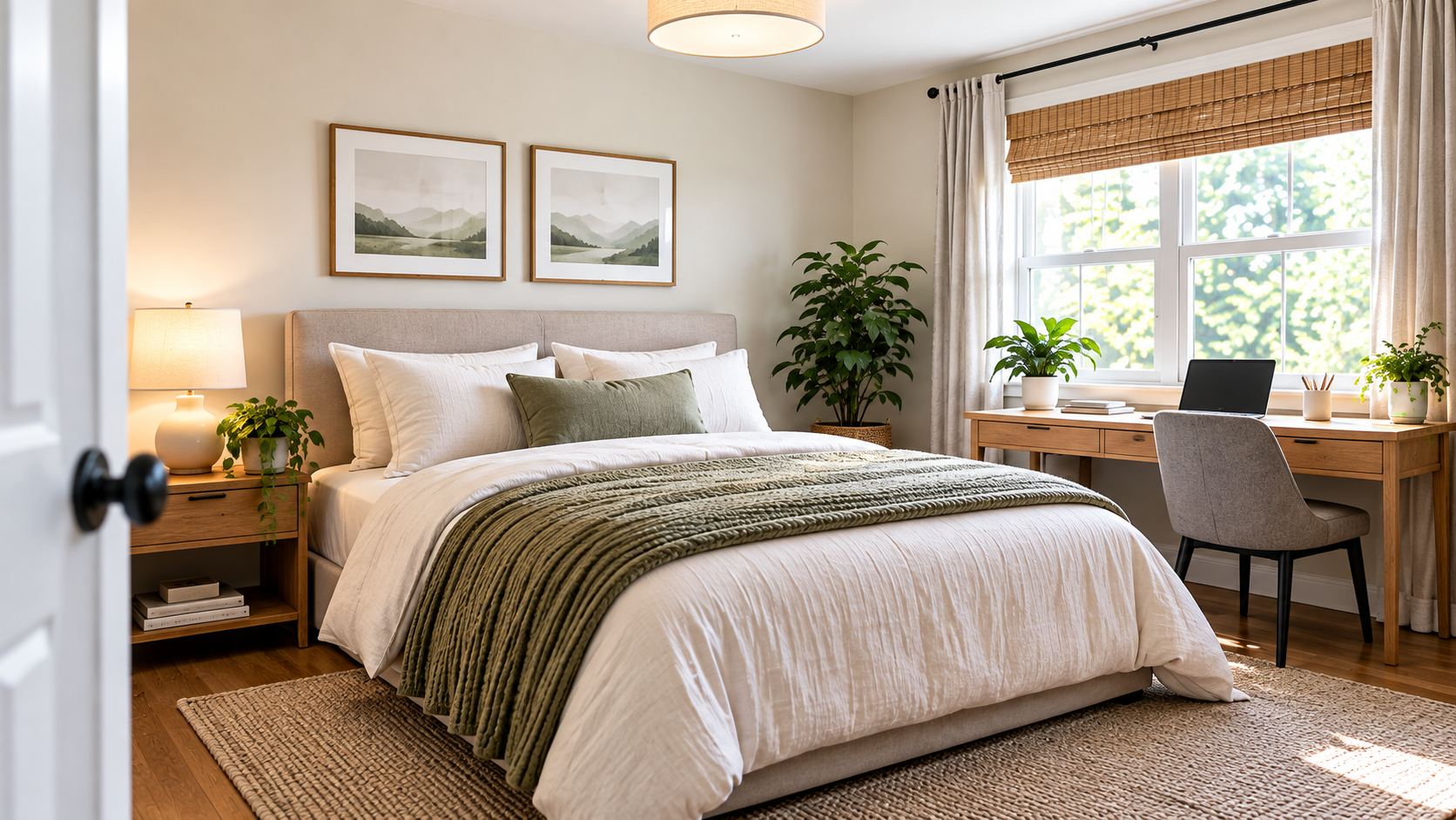 10×12 Bedroom With a Queen Bed and Desk: 3 Layout Strategies That Fit